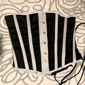 Heavy Red Gothic Circus Corset